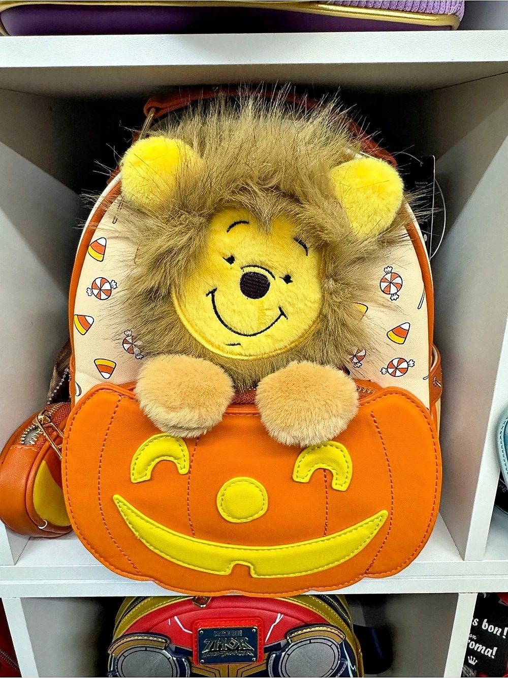 Disney her universe Halloween Winnie the Pooh Backpack in Orange & White NWT